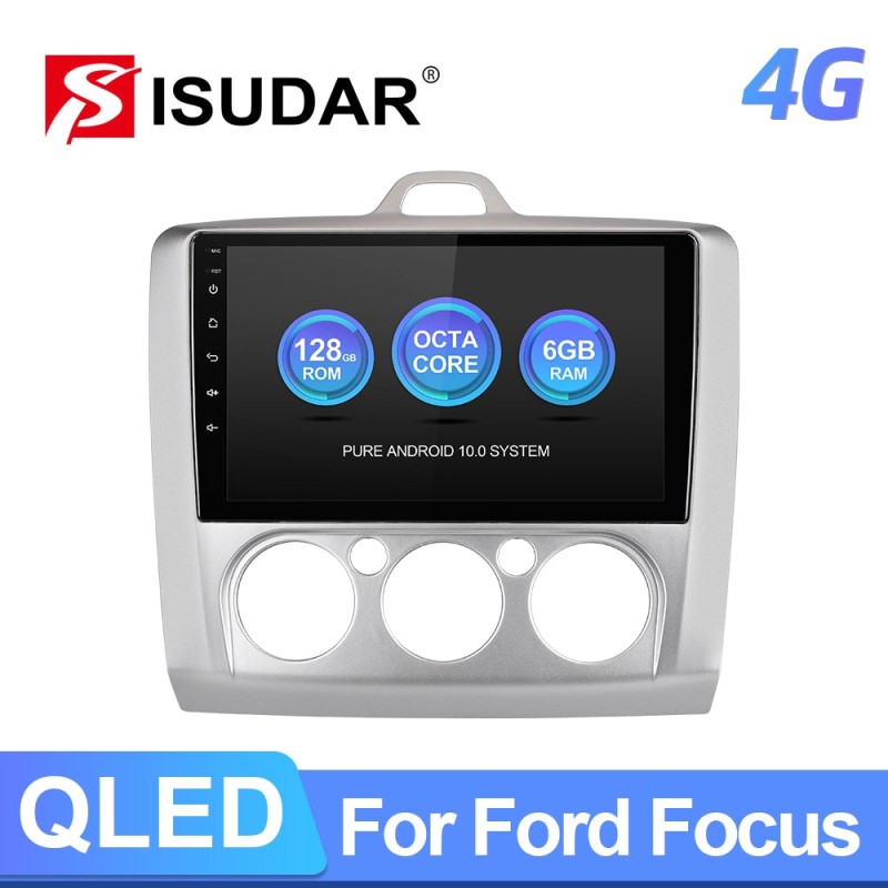 Isudar T72 Android 10 Auto Radio For Ford S-Max/Focus/mondeo/C Max