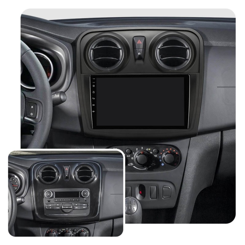 ISUDAR Autoradio Fascia for Renault Logan 2 2012 - 2019 Sandero 2 2014 - 2019