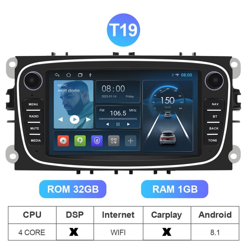 Clearance Sale！Isudar Wireless carplay Android 10 Car Radio For FORD/Focus/S-MAX/Mondeo/C-MAX/Galaxy
