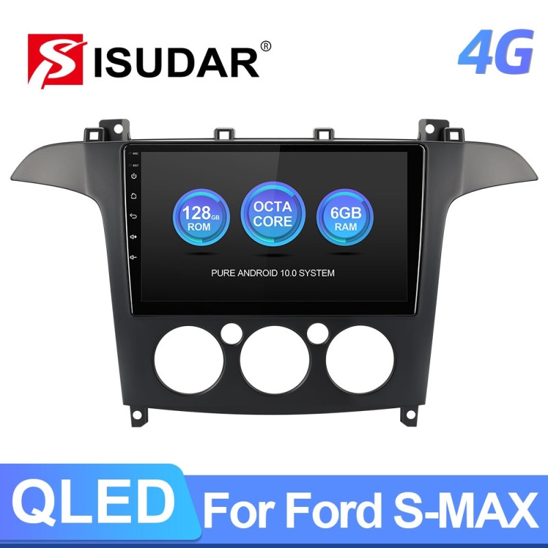 Isudar 8 core RAM 6G Carplay Auto radio For Ford S-Max S Max 2006-2015 GPS Navigation Multimedia