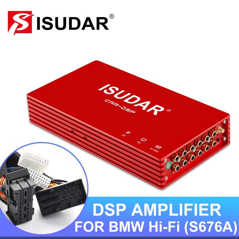 ISUDAR DA08 For BMW Hi-Fi S676A Car Amplifier DSP