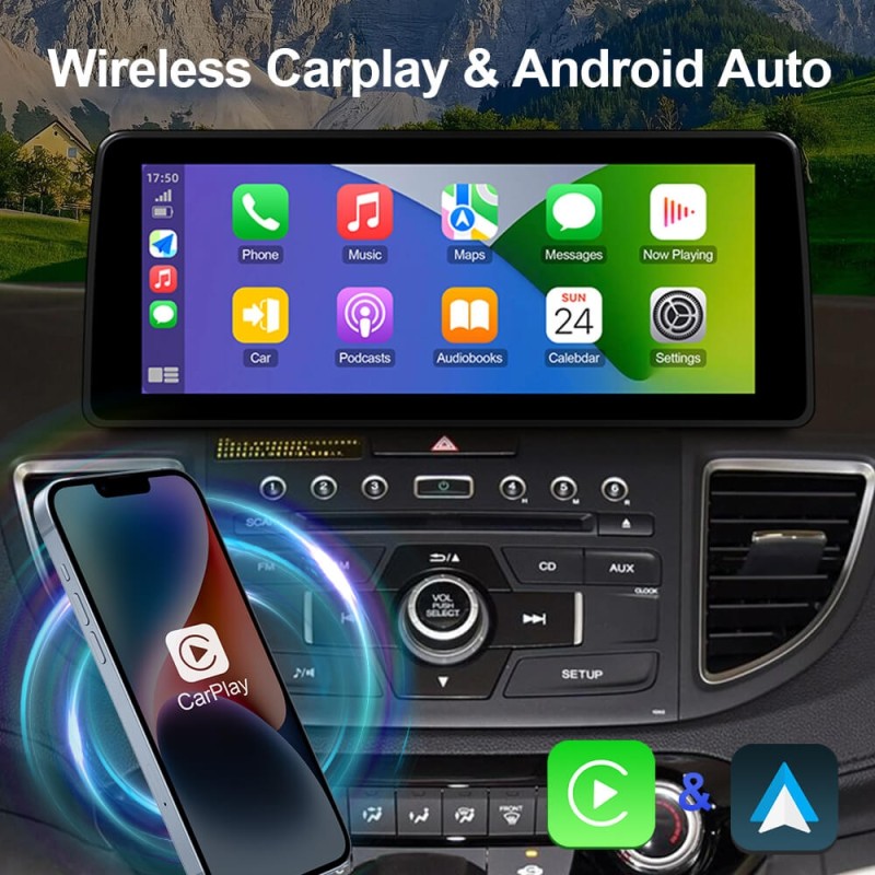 12.3 Inch Android 12 Apple Carplay Car Stero For Honda CRV 2012-2016
