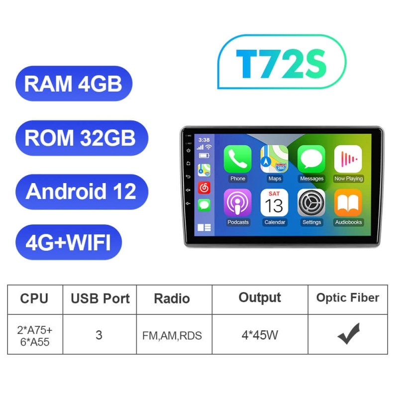 Isudar Car Radio Android 12 For Fiat Ducato 2006 - 2016 Multimedia Player Stereo GPS Navigation Head Unit