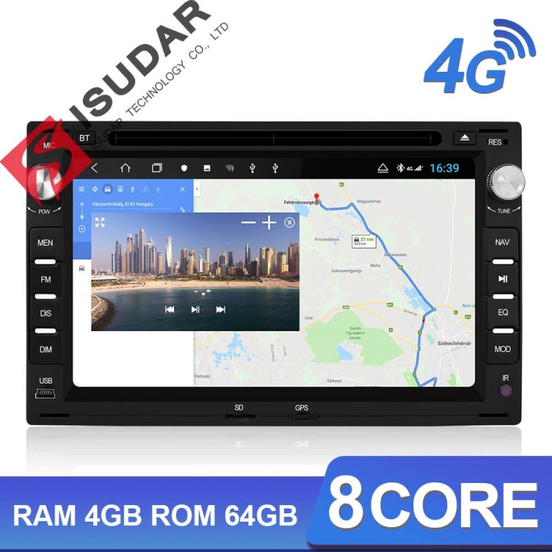 ISUDAR H53 2 Din Android Car Radio For Passat/Golf/Skoda