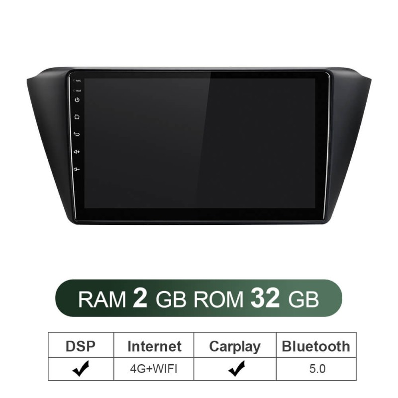 ISUDAR V57S 2 Din Android 10 Car Radio For Skoda Fabia 2015-2019