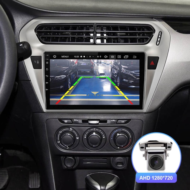 Isudar QLED 6+128G Car Radio For Citroen/Elysee/Peugeot 301 2013 2014-