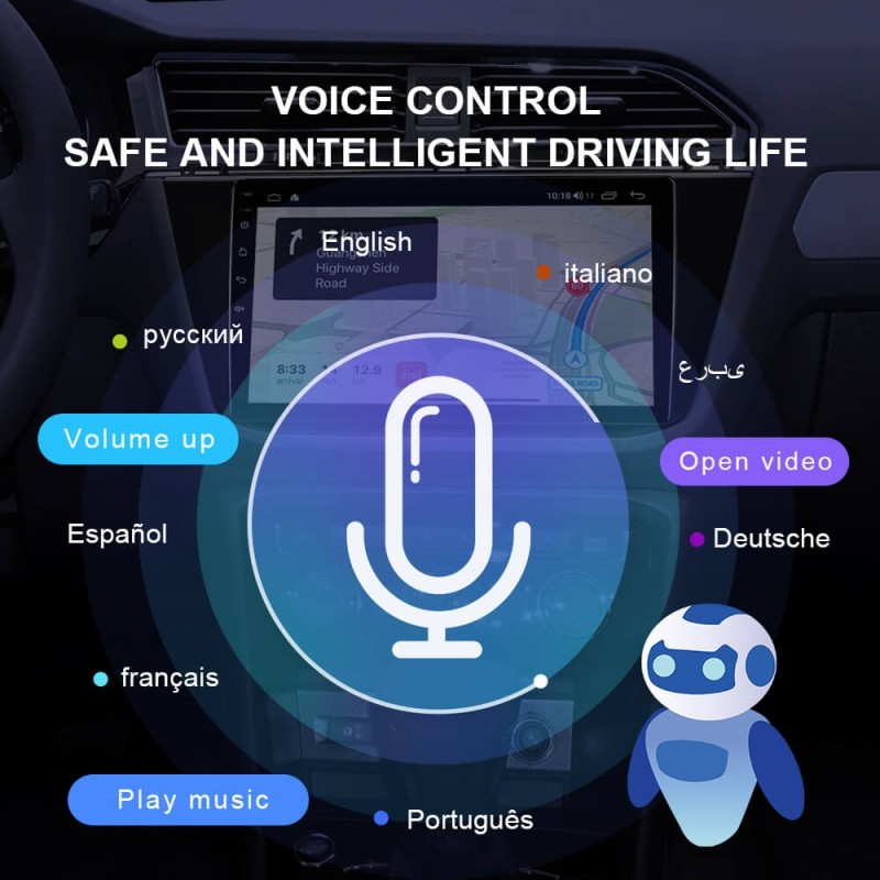 Isudar Stereo Receiver RAM 6GB 4G Net For VW/Volkswagen/Tiguan 2017-2019