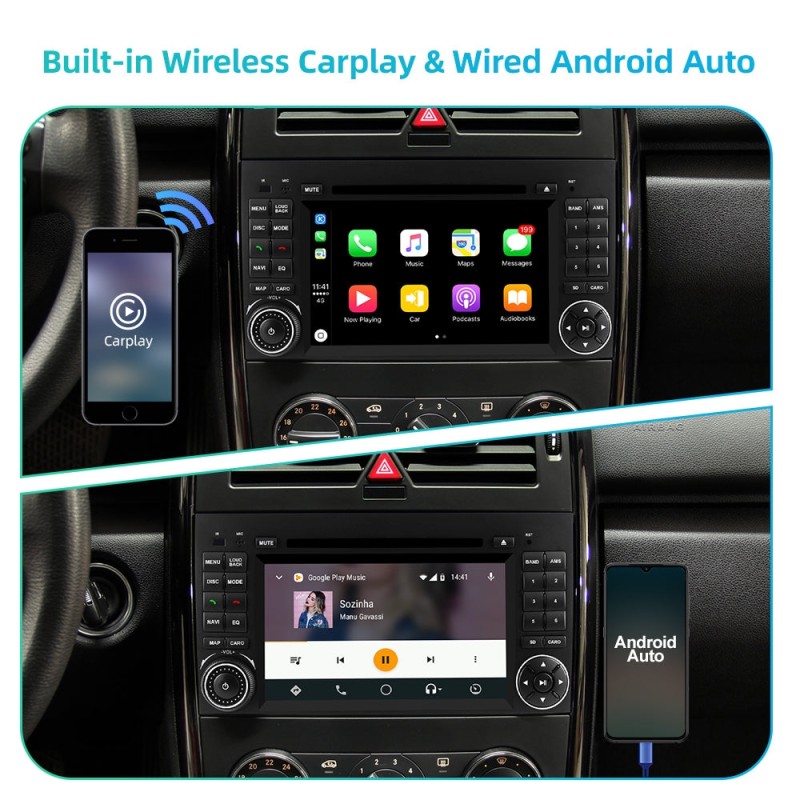 Clearance Sale！Isudar 4G Anrod 10/11 Auto Radio For Mercedes/Benz/Sprinter/B200/B170/W169