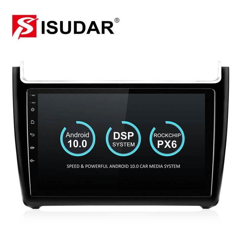 Isudar Voice control 1 Din Android 10 Car Radio For VW/Volkswagen/POLO Sedan 2009-2017