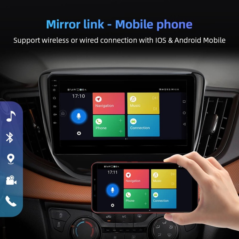 ISUDAR Stereo with IOS Mirror link For Chevrolet Cavalier 2016-2020