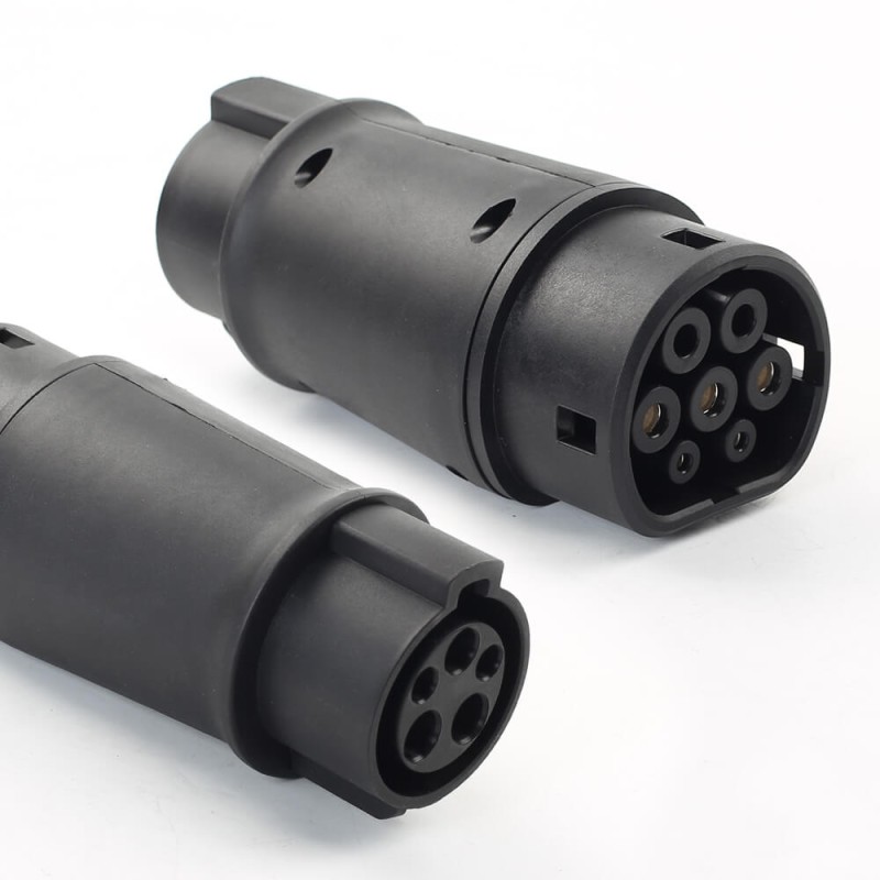 ISUDAR Electric Vehicle Charging Connector J1772 Type 1 to IEC 62196 Type 2 EV Car Adapter Type 1 to Tesla Model Y/S/3 Electric