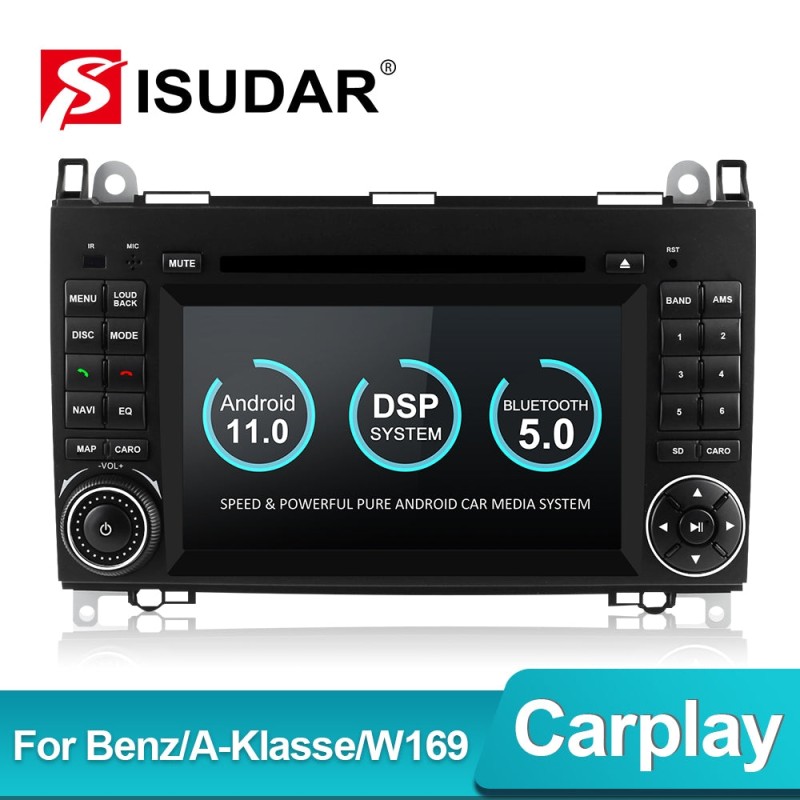 Clearance Sale！Isudar 4G Anrod 10/11 Auto Radio For Mercedes/Benz/Sprinter/B200/B170/W169
