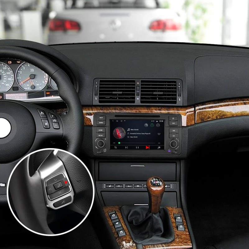 Isudar 1 Din T8 2+32G Android 9 Auto Radio For BMW/E46/M3