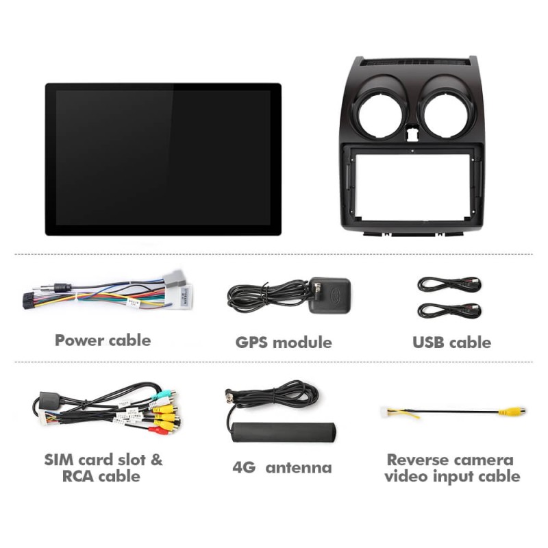 ISUDAR 2K 13.1 Inch Android 12 4G Sim Card Car Radio For Nissan Qashqai J10 2006-2013
