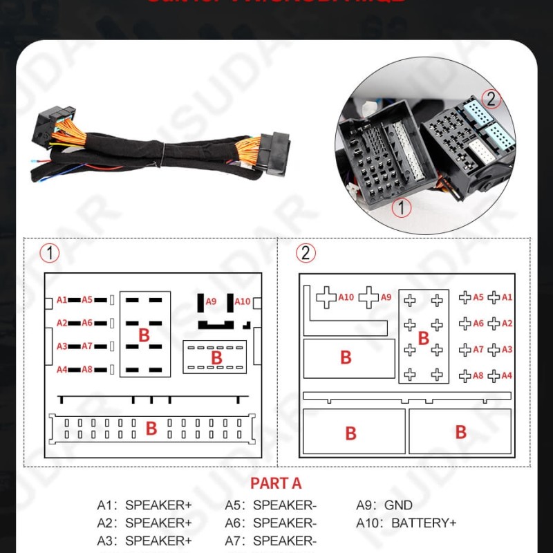 ISUDAR Car DSP DA608 Amplifier 8 Channel for Speakers Audio Sound Processor