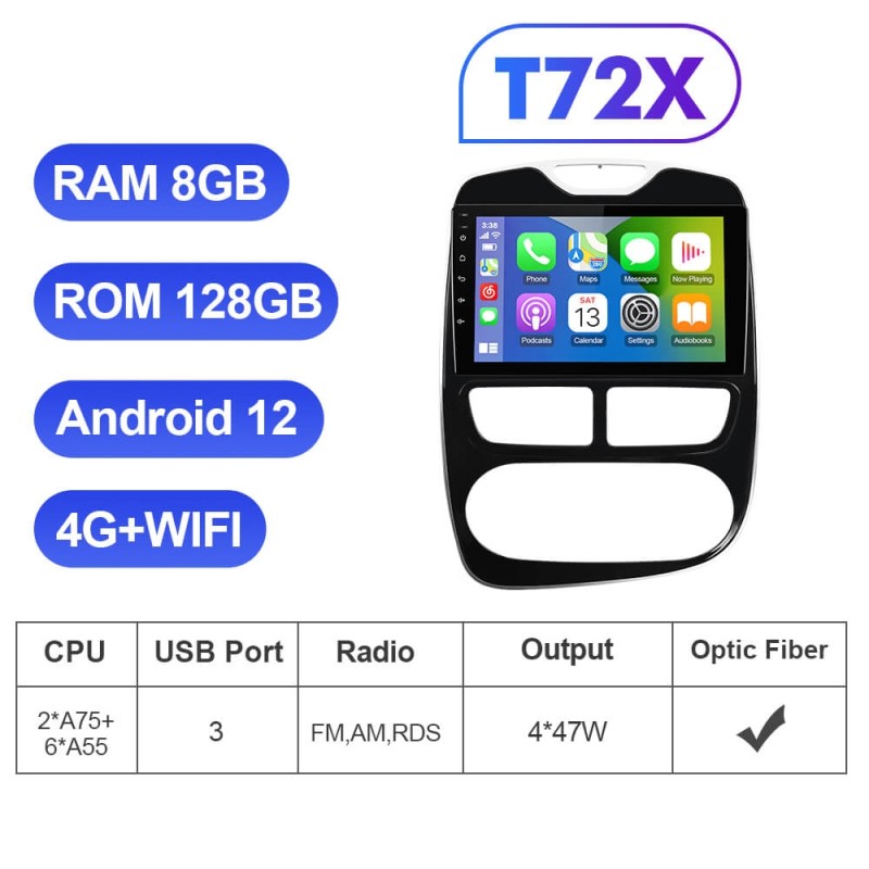 Car Radio Auto Radio Android 10 For RENAULT Clio 3 4 2013-2018