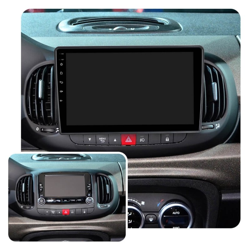 10.1 inch Car Radio Fascia Frame Facials Panel Dashboard For Fiat 500L