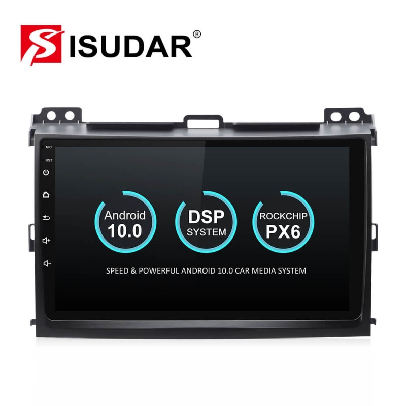 ISUDAR 1 Din Android 10 Car Radio For Toyota/Prado 120 2004-2009