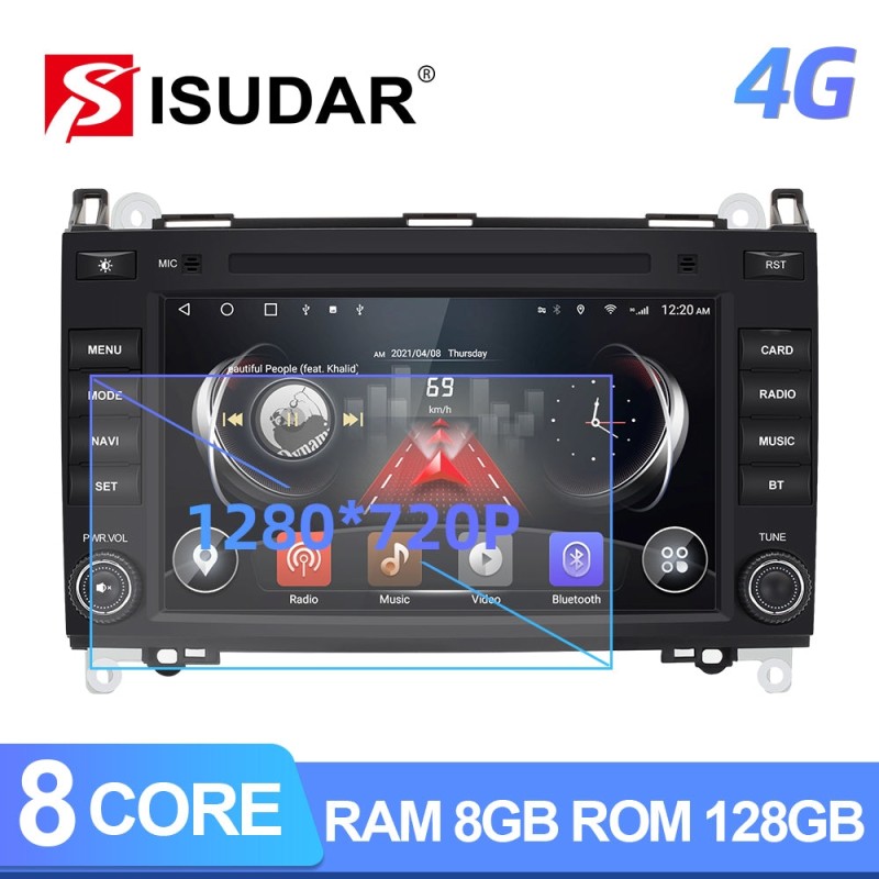 Clearance Sale！ISUDAR 1 Din Android Voice control Car Radio For Mercedes/Benz/B200/B-class
