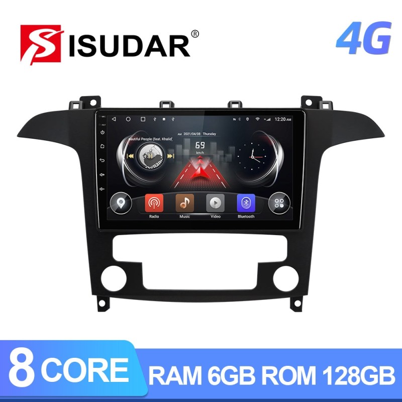 Isudar 8 core RAM 6G Carplay Auto radio For Ford S-Max S Max 2006-2015 GPS Navigation Multimedia
