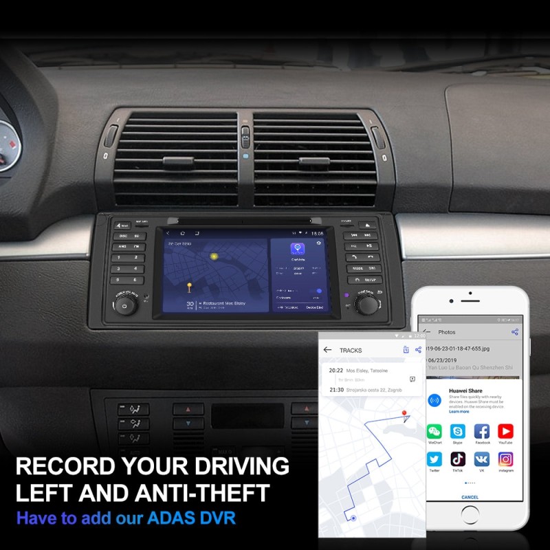 ISUDAR H53 2 Din Android Car Radio For BMW/E39/X5/E53