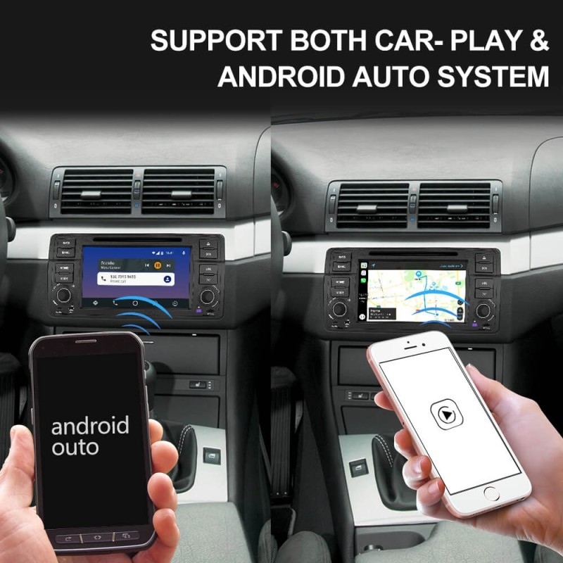 Isudar 1 Din T8 2+32G Android 9 Auto Radio For BMW/E46/M3