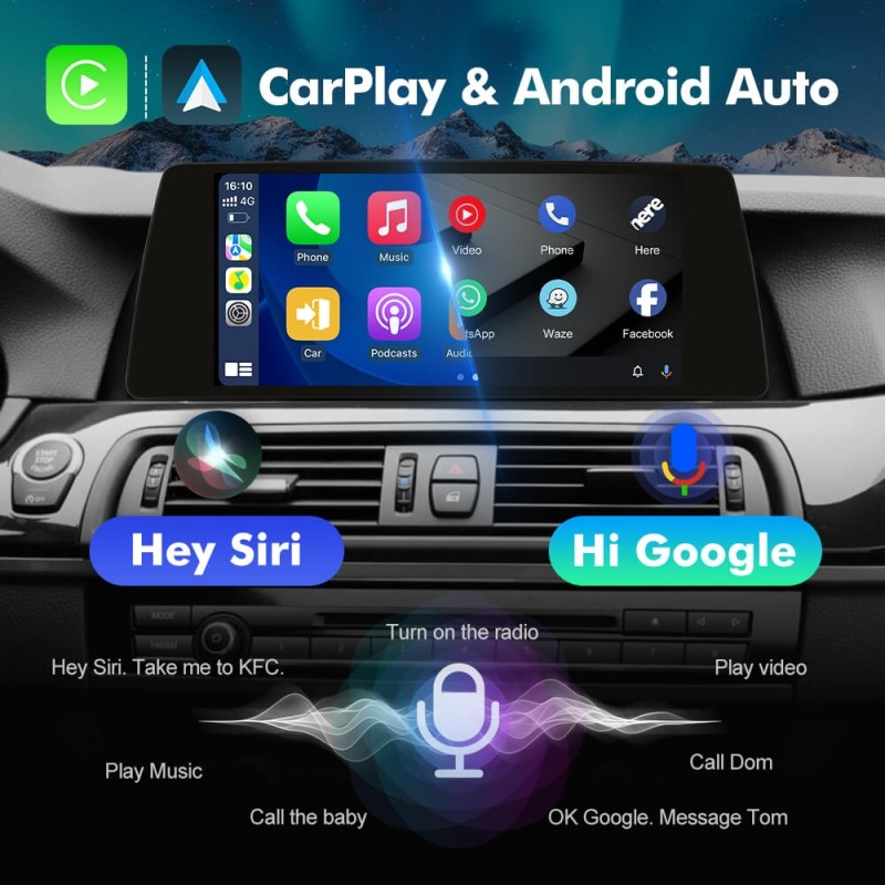 ISUDAR 10.33"Android 13 Car radio For BMW 5 Series F10/F11 2013-2016 NBT