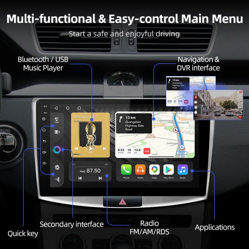 Android 10 Qualcomm Car radio For VW/Volkswagen/Passat B7 CC B6 GPS