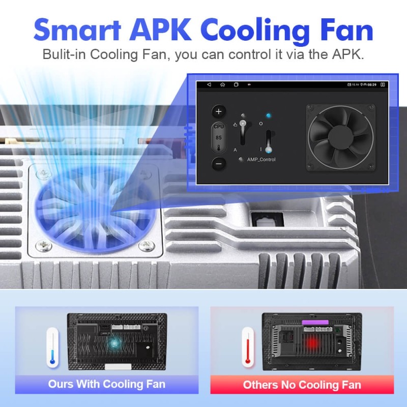 Upgrade from T72 - T75 series Android 14 UIS7865 Car Radio For Universal - No Frame Version