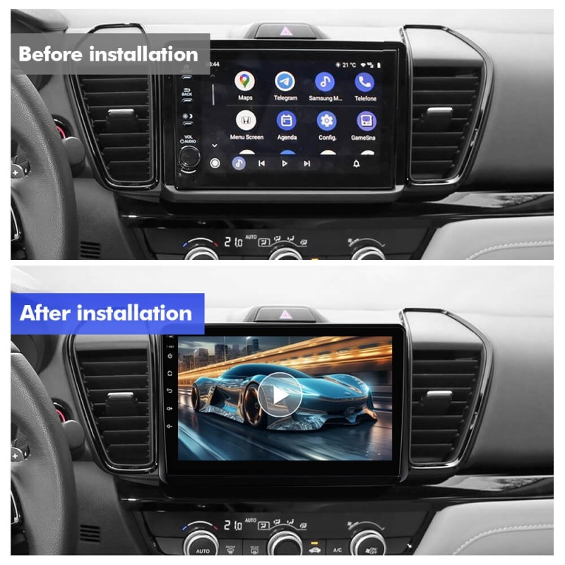 For Honda City 2020- Upgrade from T72 - T75 Android 14 UIS7865 Car Radio