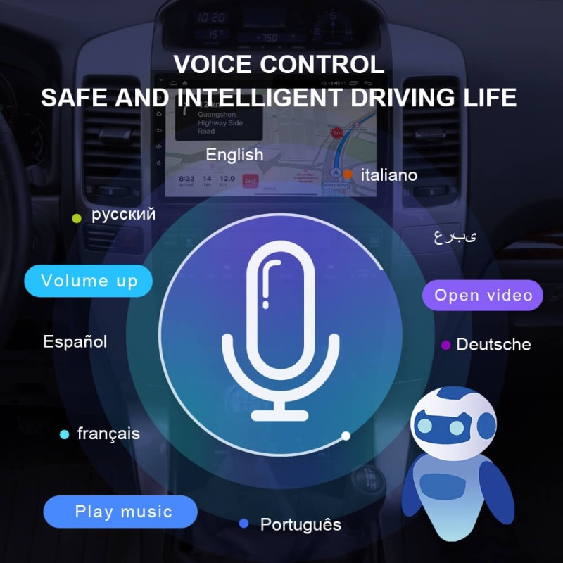 Isudar Auto radio 8 core GPS For TOYOTA/Prado J120 2004-2009