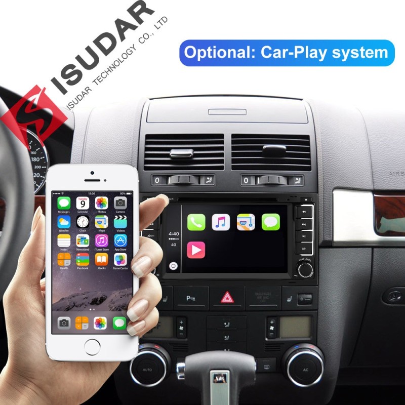 ISUDAR 2 Din Auto Radio Octa core Android 10 For Volkswagen/Touareg/T5