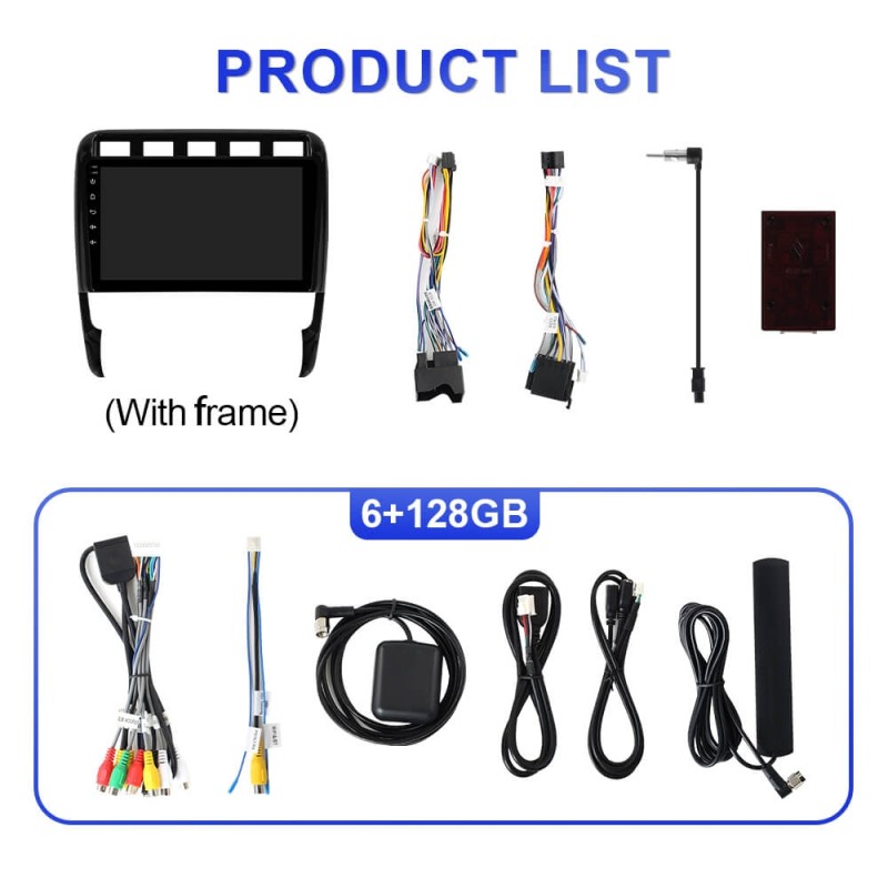 Upgrade from T72 - T75 series Android 14 UIS7865 Car Radio For Porsche Cayenne 2003-2010 with 9" Screen