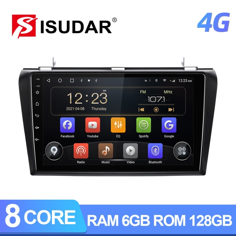 Car Multimedia 8 Core RAM 6G DVR For MAZDA 3 2004 2005 2006-2009