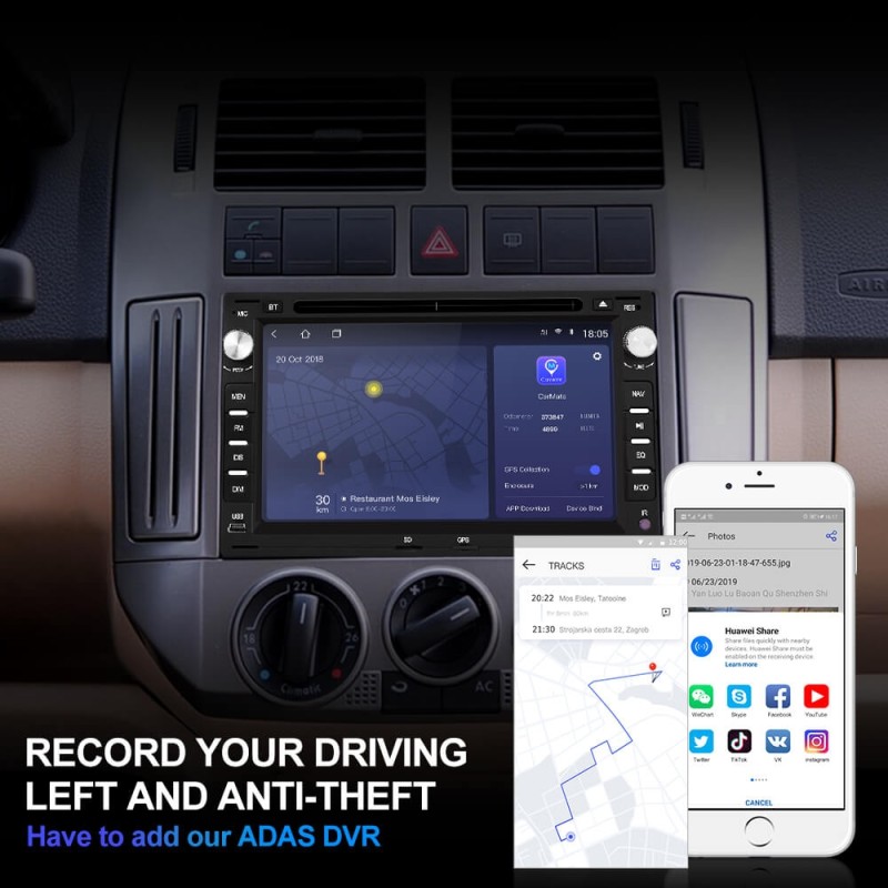 ISUDAR H53 2 Din Android Car Radio For Passat/Golf/Skoda