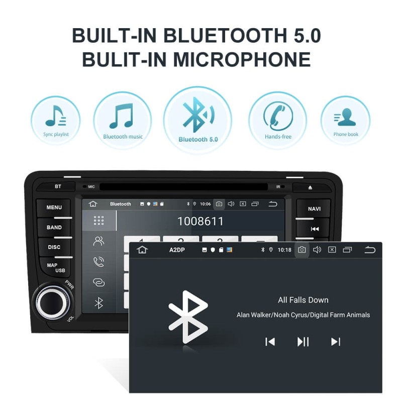 Clearance Sale！Isudar PX6 2 Din Android 10 Car Multimedia Player GPS DVD For Audi A3