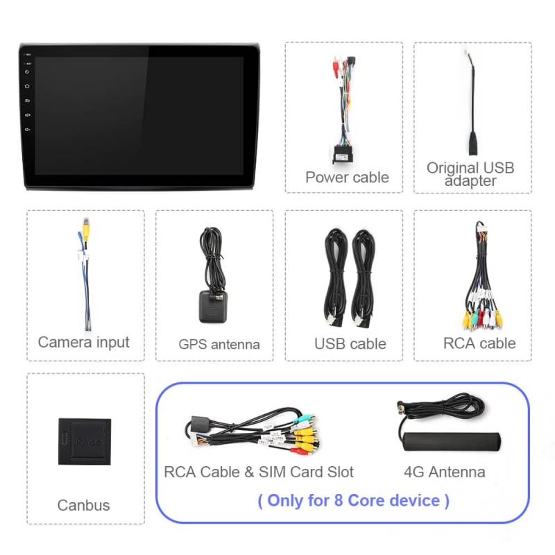 Android Car Radio For Fiat Bravo 2007-2012 1028*720P Car RDS multimedia with frame