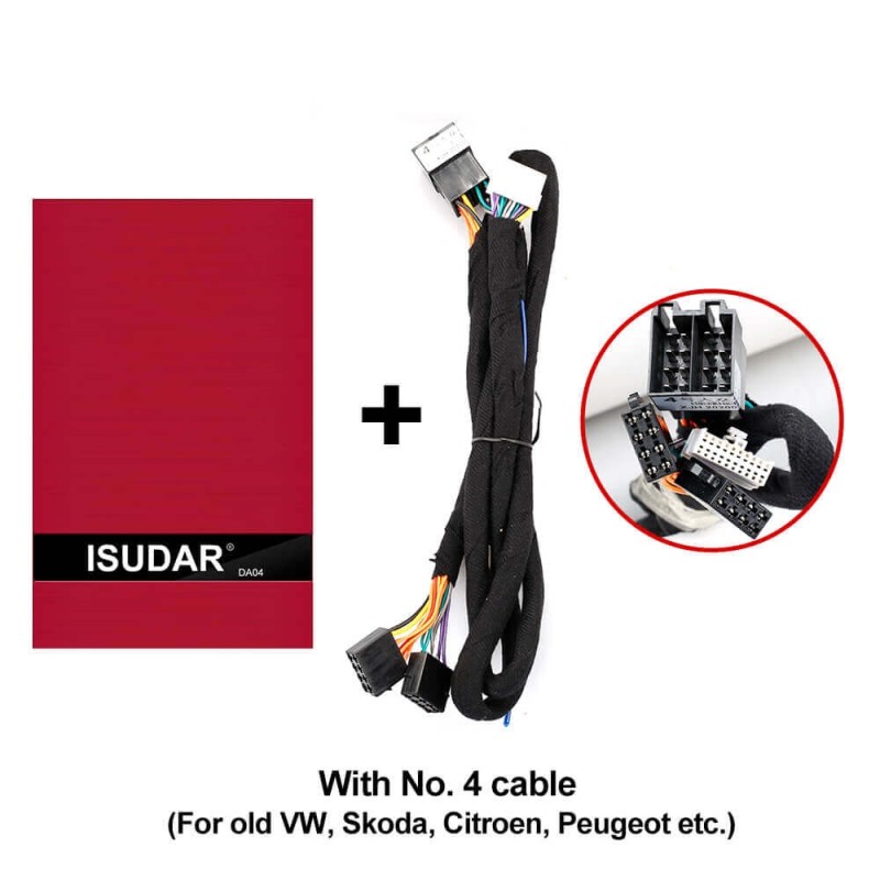 ISUDAR Plug and play DA04 Auto Stereo DSP Amplifier 4 channels input