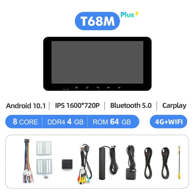 ISUDAR Android10 Universal Car Radio For Toyota/Honda/Nissan/Hyundai/Kia/VW Navigation Multimedia Player Headunit Carplay 4G WIFI No 2din DVD