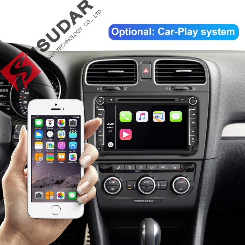 ISUDAR 2 Din HD 1280*720 Auto radio Android 10 Octa core For Skoda/Seat/Volkswagen/Passat