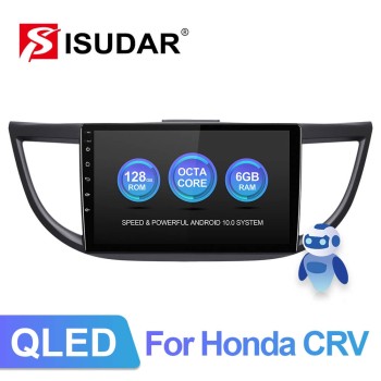 Isudar V72 Android 10 Auto Radio For HONDA CRV CR-V 2012-2016