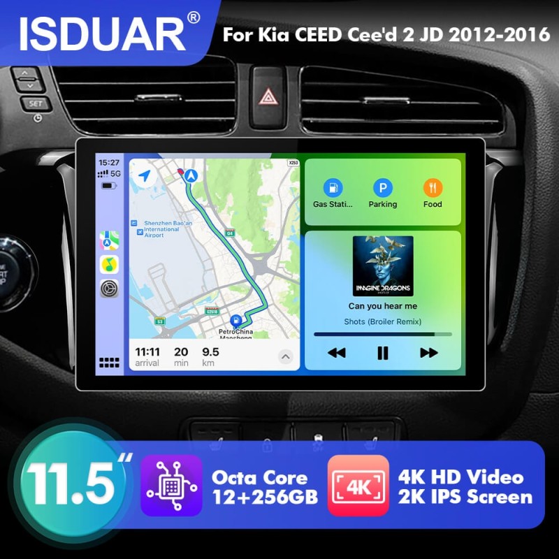 NEW! 11.5” Android 13 For Kia Ceed Cee'd 2 JD 2012-2016  Multimedia Player Car Radio with Carplay&Android Auto