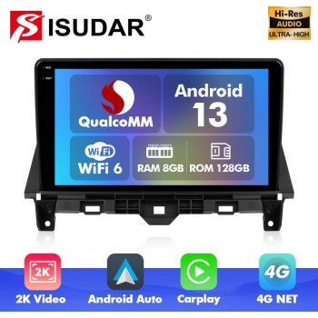 For Honda Accord 8 2008-2013 Q6 Qualcomm Android 13 10" screen music car radio DSP ADAU