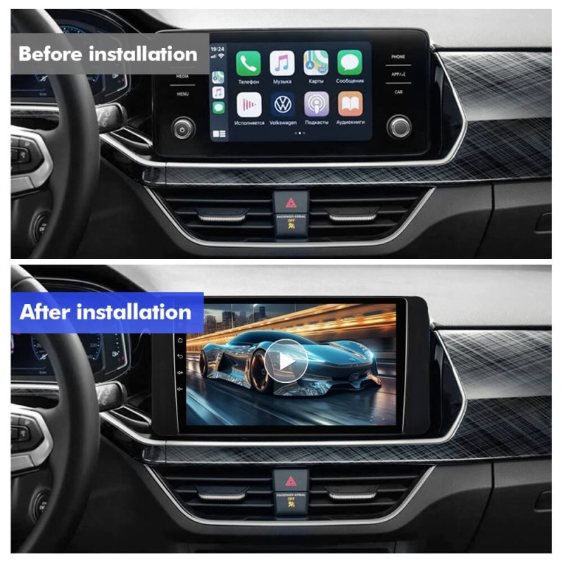 For VW Volkswagen POLO 2021 2022 T75 Upgrade from T72 Android 14 UIS7865 Car Radio