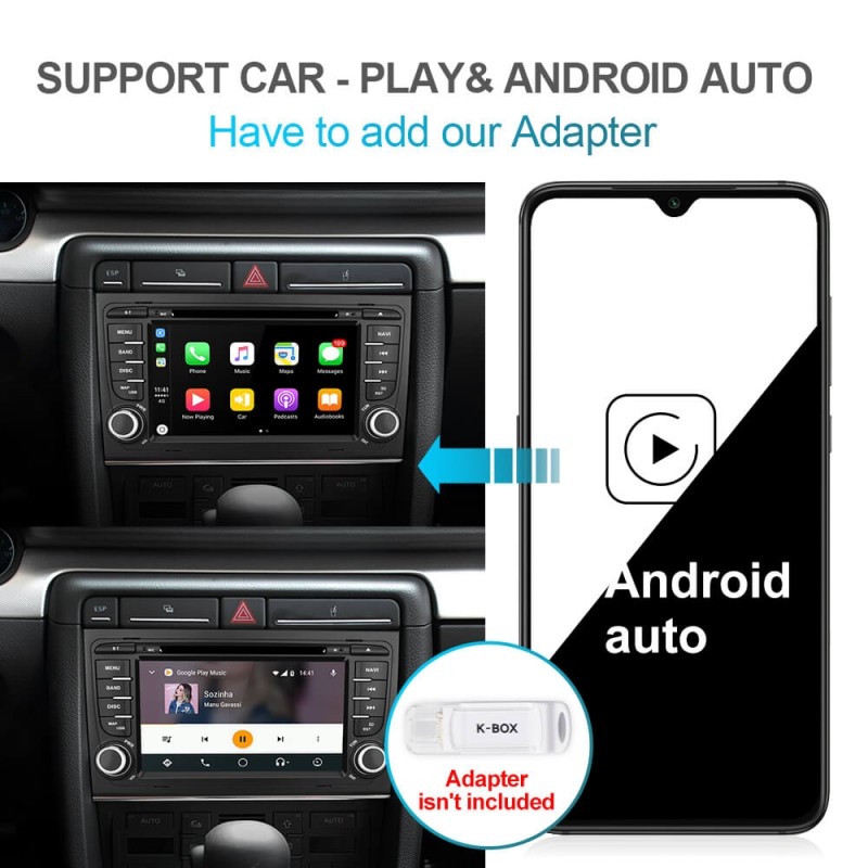 Clearance Sale！Isudar PX6 2 Din Android 10 Car Multimedia Player GPS DVD For Audi A4 A6