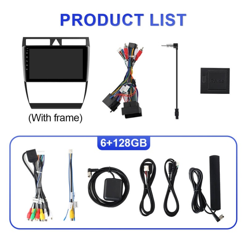 For Audi A6 C5 S6 RS6 1997-2004 T75 Upgrade from T72 Android 14 UIS7865 Car Radio