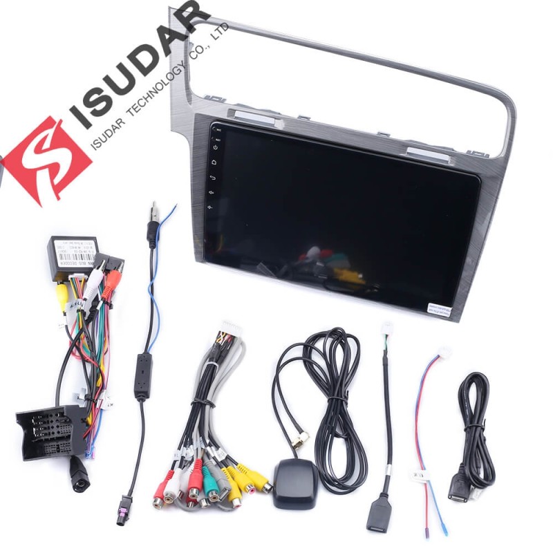 ISUDAR 1 Din Auto radio Android 10 Octa core For VW/Volkswagen/Golf 7