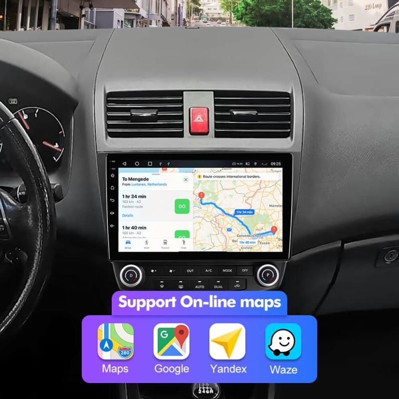 NEW! Android 10-Android 13 QLED Android Auto 10” Car Radio For Honda/Accord 7 2003-2007 With Carplay and Android Auto