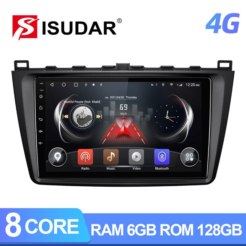 8 Core RAM 8G 6G No 2din Auto radio For Mazda 6 2 3 GH 2007-2012