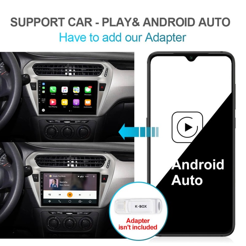 Isudar Voice control PX6 Android 10 1 Din Auto Radio For Citroen/Elysee/Peugeot 301 2013-2019
